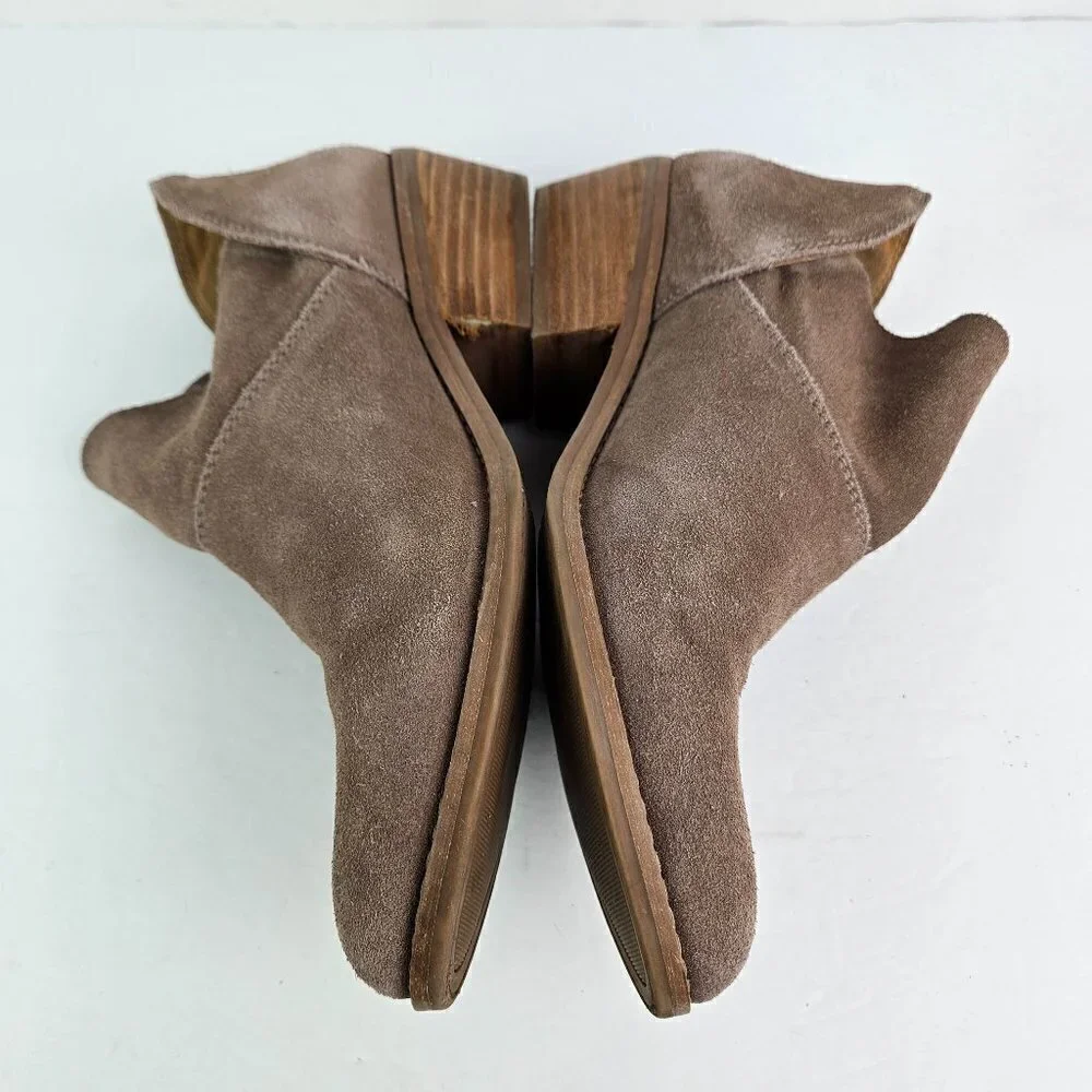 Lucky Brand Fahmida Tan Suede Pull On Ankle Boot 9